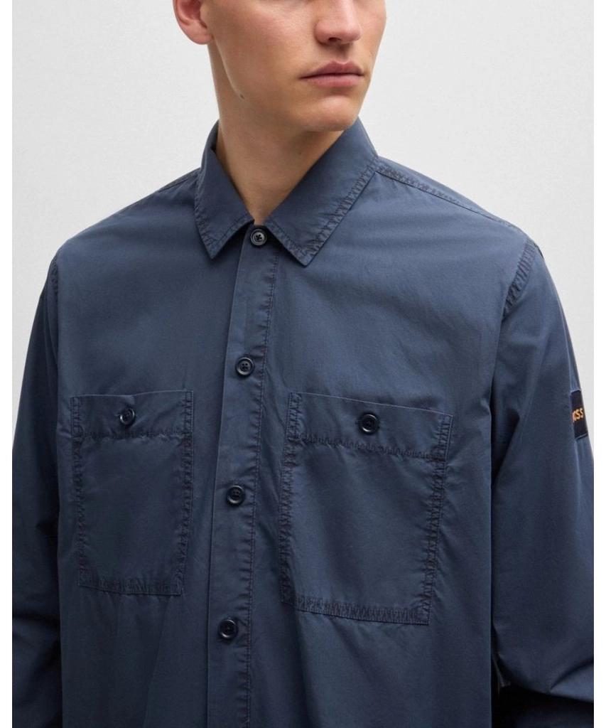 Hugo Boss Locky 2 Mens Overshirt - Dark Blue - Size X-Large